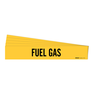 Marqueur de tuyau flexible résistant à la chaleur et aux produits chimiques Brady pour les conduites de gaz industrielles - Product Image 2
