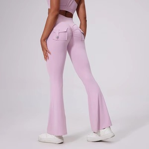 Custom Logo High Waist Yoga Pants for Women – Solid <b>Butt</b> <b>Lift</b> Gym Fitness <b>Leggings</b> | Stretch Sports Tights OEM/ODM - Product Image 1