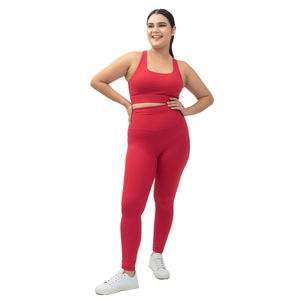 Conjunto de Yoga para Mujer, Sin Costuras, de Nailon y Spandex, Secado Rápido y Transpirable, Ropa Deportiva Personalizada con Logotipo Frontal, Venta al Por Mayor - Product Image 1
