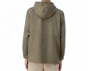 Custom Lightweight Polyester Shell 1/4 Zipper Pullover <b>Windbreaker</b> Hooded Anorak Jacket for Spring Season Outdoor Performance - Product Image 5