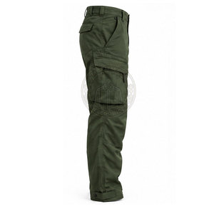Pantalon de combat américain au look traditionnel, coupe droite, en toile légère, écologique, avec détails fonctionnels, confortable et décontracté - Product Image 5