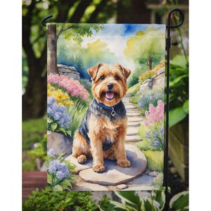 Norfolk Terrier printemps chemin jardin drapeau multicolore boîte aux lettres décoratif cour bannière pour Patio oeuvre et parterres de fleurs petite taille - Product Image 3