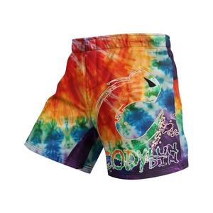 Pantalones cortos MMA para hombre, estampados, con cintura elástica, para entrenamiento de gimnasio, kickboxing, ligeros, de secado rápido, coloridos, para artes marciales mixtas. - Product Image 3