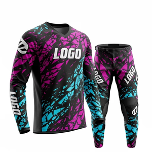 Maillots et pantalons de motocross MX personnalisés de haute qualité pour adultes, imprimés, grande taille, % polyester, vente en gros, pour moto tout-terrain - Product Image 5
