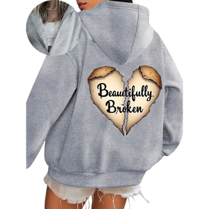 Sudadera con capucha personalizada para mujer, envío directo, sudadera lisa, gruesa, sin estampado. - Product Image 1