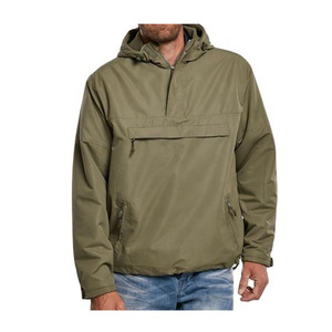 Fifth Gear International High Quality Casual <b>Half</b> <b>Zip</b> Hooded Safari Style Waterproof Windproof Windbreaker <b>Jacket</b> Quick Dry <b>Men</b> - Product Image 4