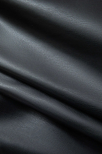 AL SWANS Jupe-short taille haute en similicuir noir avec ceinture et boucle argentée style moto pour femme, délavé - Product Image 6