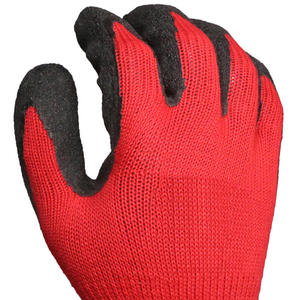 Guantes de Seguridad H608 de PU Rojos y Negros, Resistentes a la Abrasión, Antiestáticos, Transpirables, Unisex, para Trabajo - Product Image 5