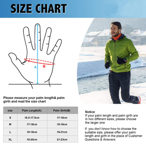 Gants d'hiver en polaire pour l'extérieur, imperméables, coupe-vent, antidérapants, compatibles écran tactile, pour cyclisme et ski, chauds, en nylon, pour adultes - Product Image 6