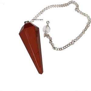 Péndulo de cristal de Opalite, piedra preciosa de cristal Natural de la mejor calidad, cono facetado curativo, péndulos de piedras preciosas de Opalite - Product Image 4