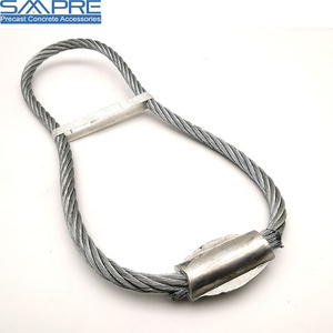 Anello di sollevamento in calcestruzzo prefabbricato invisibile, anello ovale in acciaio per ancoraggio, stampo per tasche in filo metallico per travi di fondazione e solai a nucleo cavo - Product Image 1