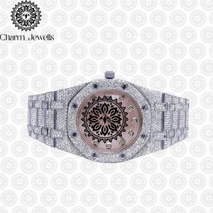 Reloj de Lujo para Hombre Charm_Jewells, Caja de Acero Inoxidable de 40 mm, Movimiento Mecánico Analógico, Cristal de Zafiro Luminoso, Cierre Plegable Vintage - Product Image 1