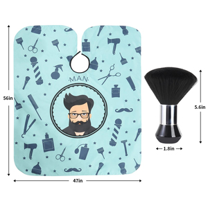 Delantal de Peluquería Personalizado con Logotipo, Impermeable, de Poliéster, para Salón de Belleza, con Cuello de Silicona para Peluquería - Product Image 2