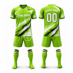 Maillots et uniformes de football personnalisés respirants à manches courtes de haute qualité, imprimés, dernier design, vente en gros - Product Image 5