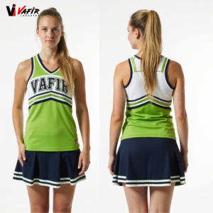 Uniformes Cortos de Animadoras Personalizados de Algodón, Poliéster, Rayón, Seda y Nailon, Transpirables, para Niñas, para Partidos, Entrenamientos, Uso Durante Todo el Año - Product Image 5