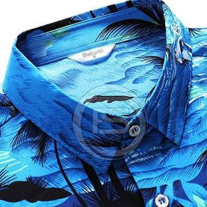 T-shirt Hawaïen pour Homme 100% Coton de Haute Qualité, Couleur Personnalisée, Respirant, Écologique, Vêtement Décontracté pour Adultes - Product Image 5