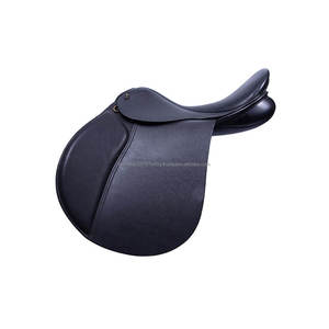 EquiElite exporte des selles d'équitation de style anglais |   Cuir véritable |   Noir |   Tailles 14-18 pouces |   Entraînement au saut à usage polyvalent - Product Image 1