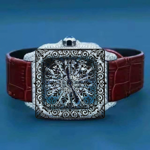 Reloj Unisex Vintage de Cuarzo Dorado con Cronógrafo, Esfera Hueca, Correa de Cuero Analógica, Cierre de Hebilla, 20 mm, Movimiento Citizen, Resistente al Agua 3 BAR - Product Image 4