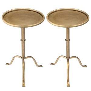 Vintage <b>Gold</b> Metal Display Stand Decorative Pedestal <b>Table</b> for Home Decor Elegant <b>Gold</b> Pedestal Side <b>Table</b> Decorative Metal - Product Image 2