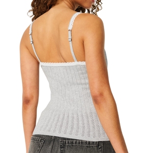 เสื้อกล้ามถักแนบเนื้อสำหรับผู้หญิงเสื้อสายเดี่ยวแขนกุดผ้าโพลีเอสเตอร์/ คอตตอนแห้งเร็วสำหรับฤดูร้อน - Product Image 6