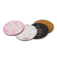 Ensemble de sous-verres imprimés tendance en MDF - Personnalisables, écologiques, légers, modernes, luxueux, pour boissons et décoration de table