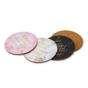 Ensemble de sous-verres imprimés en MDF tendance, esthétique luxueuse, sous-verres modernes pour la décoration de table, sous-verres imprimés en MDF tendance de qualité supérieure - Product Image 4