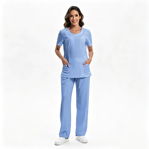 Uniformes Médicos Diarios de Diseño Minimalista para Enfermeras, Ropa de Trabajo Holgada y Cómoda para Hospitales y Clínicas - Product Image 6