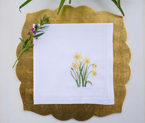 ผ้าลินินสไตล์ยุโรปที่ได้รับแรงบันดาลใจจากฤดูใบไม้ผลิ นุ่มนวลแต่แข็งแรง พร้อมลายปักดอกฟอร์เก็ตมีน็อต เพิ่มความอบอุ่นให้กับงานแต่งงาน งานอีเว้นท์ และการรับประทานอาหารในชีวิตประจำวัน - Product Image 3