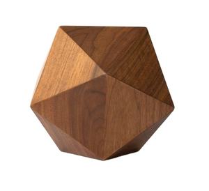 Urna de cremación contemporánea Urna moderna de madera de nogal para cenizas humanas urnas de perros - Product Image 1