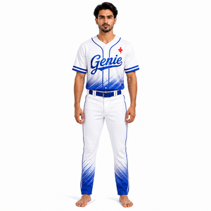Uniforme de Béisbol Profesional Transpirable de Alto Rendimiento, Ropa de Equipo de Béisbol, Uniforme de Béisbol Hecho con Tela Ligera de Secado Rápido - Product Image 1