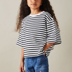 T-shirt pour enfant personnalisé avec logo d'usine, motif, grande taille, 100% coton biologique, vintage, manches courtes, surdimensionné, uni - Product Image 6