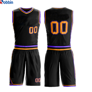Maillots et shorts de basket personnalisés imprimés par sublimation, 100% polyester, séchage rapide, respirants, unisexes, meilleur fabricant - Product Image 6