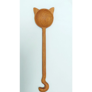 Rabbit Wooden <b>Spoon</b> Cute Cartoon Design Handmade Vietnam Factory Wholesale Custom Label Kids Feeding <b>Spoon</b> - Product Image 4