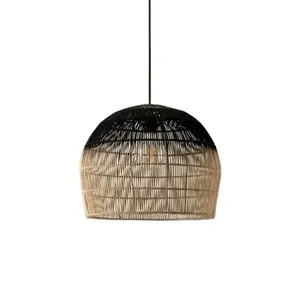 2024 wholesale Home Decor Woven Light Rattan Lamp shade, Bamboo Pedant Lampshade handicraft Nhatminh Vietnam