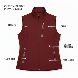 Chaleco Impermeable y Cortavientos Personalizado, Chaqueta Soft Shell con Función de Secado Rápido, Unisex, Corte Ajustado, Sin Mangas, Chaqueta de Lluvia para Exteriores - Product Image 6