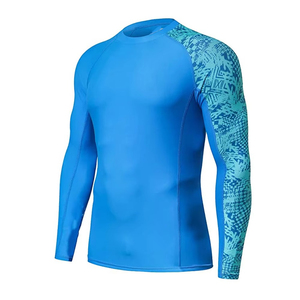 Rashguard de compression pour homme, adulte, en Spandex/Polyester, respirant, écologique, séchage rapide, impression par sublimation intégrale, taille OEM - Product Image 3