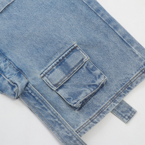 Nuevos Diseños de Pantalones Vaqueros de Mezclilla para Hombre y Mujer, Cintura Elástica, Casuales, de Cintura Alta, con Logotipo Personalizado, con Bolsillos, de Algodón, OEM, al por Mayor - Product Image 6