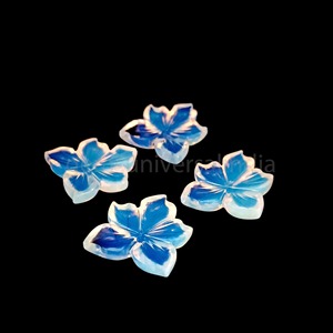 Opalite naturelle chatoyante sculptée à la main en forme de fleur, pierre précieuse de 20 mm, pierre brute chatoyante pour la fabrication de bijoux, prix de gros en vrac - Product Image 3