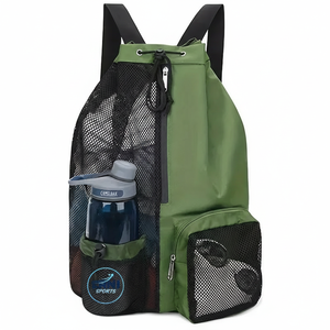 กระเป๋าเป้สะพายหลังแบบตาข่ายมีซิปสำหรับเดินทาง ว่ายน้ำ ผู้หญิง ผู้ชาย ความจุ 50-70 ลิตร ทำจากโพลีเอสเตอร์ พร้อมช่องใส่ของเปียกอเนกประสงค์ ใช้ได้ทั้งไปทะเลและออกกำลังกายที่ยิม - Product Image 2