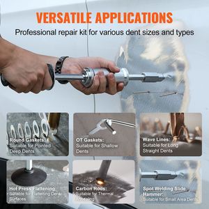 3KW Auto Body Spot Welder Dent Puller Machine Steel Stud Welder Repair <b>Kit</b> with 6 <b>Welding</b> Modes - Product Image 3