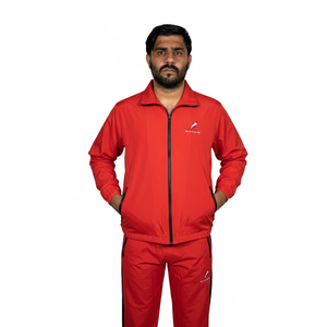 Ensemble de survêtement pour homme en polyester 100% - Design tendance 2025 - Manches longues - Couleur noire - Survêtement uni décontracté pour l'hiver - Product Image 5