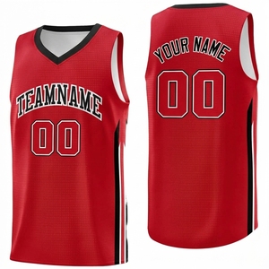Maillot de basket-ball jaune personnalisé, col en V, sans manches, en maille 100% polyester, nom de l'équipe, numéro, impression sublimée, unisexe, adulte - Product Image 3