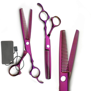 Ciseaux à effiler professionnels en acier inoxydable de qualité supérieure, pointe affûtée, lame droite, outil de coupe de cheveux, outil de beauté fait main - Product Image 1