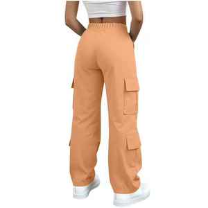 New Arrival Plus Size Women Wide Leg Sweatpants Cargo Jogger <b>Pants</b> High Waist Quick Dry Breathable Loose Fit Casual Trousers - Product Image 2
