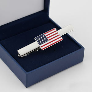 Accesorios de viaje, recuerdos, pinzas de corbata personalizadas con la bandera de la nación/país para hombre - Product Image 4