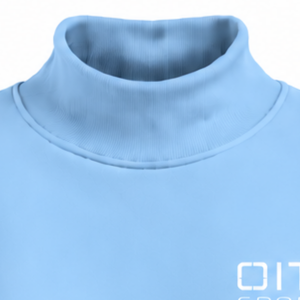 Sky <b>Blue</b> <b>Women</b> Turtleneck Sweatshirt Long Sleeve Loose Fit Pullover Fleece High Neck Casual Winter Streetwear Fashion <b>Jumper</b> - Product Image 3
