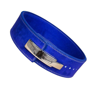 Ceinture de musculation en cuir suédé avec boucle chromée, support durable, haute qualité, robuste, personnalisable - Product Image 4