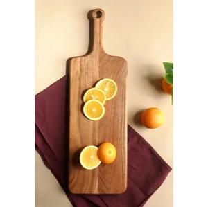 Custom Thick Wooden Meat Chopping Board Large Rectangular <b>Shape</b> Eco Friendly Heavy Duty Cutting <b>Block</b> For Kitchen Countertop Use - Product Image 4