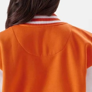 Custom Ladies Baseball Varsity <b>Jacket</b> Premium Wool <b>Leather</b> Letterman Coat Private Label OEM ODM Sample Service - Product Image 5