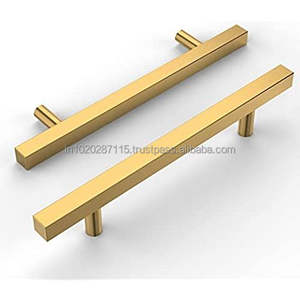 Tirador de metal para puertas de armarios de madera pesados, que ofrece una resistencia duradera, estilo moderno y funcional, mejora para el hogar. - Product Image 1